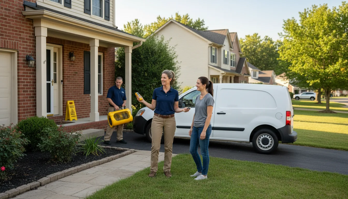 Residential water damage restoration in Linn, KS